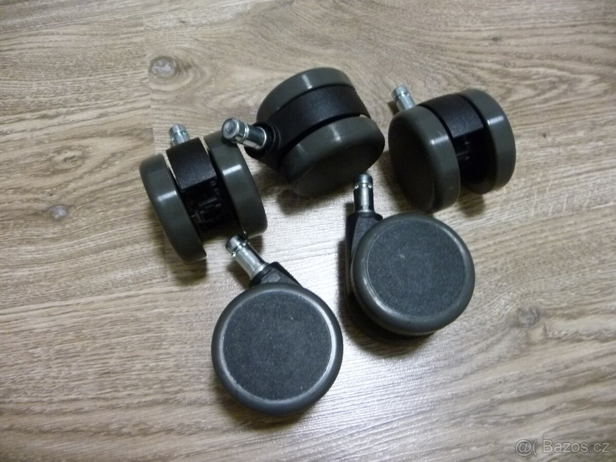 Nábytková pojezdová kolečka pro židle 5 ks nová