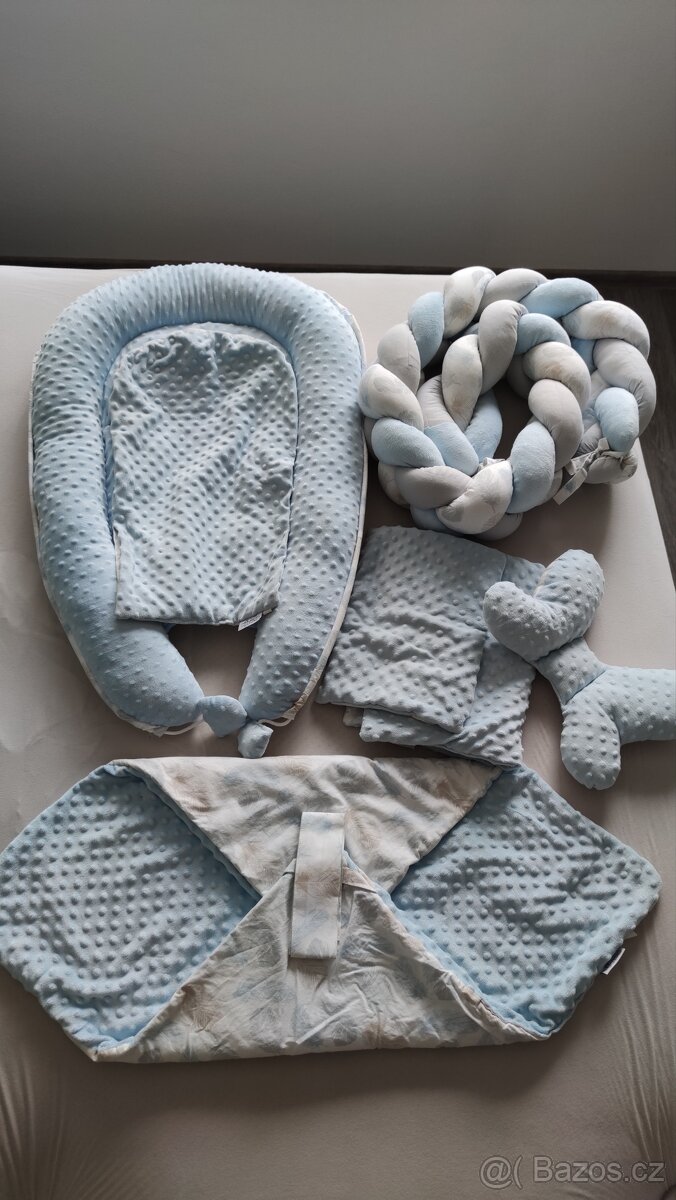 Souprava do postýlky pro chlapečka 7v1