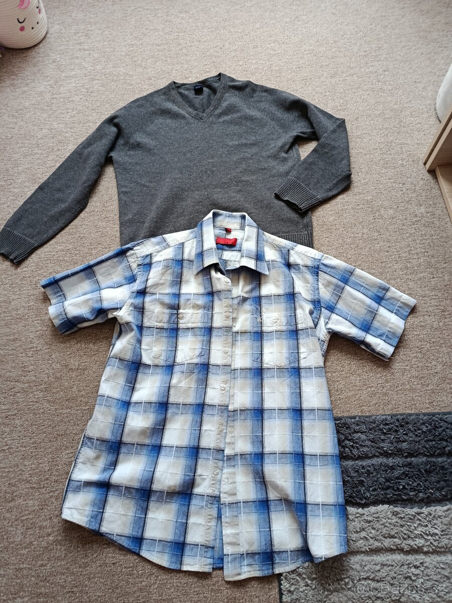 Pánský svetr Gap vel. M a bavlněná košile