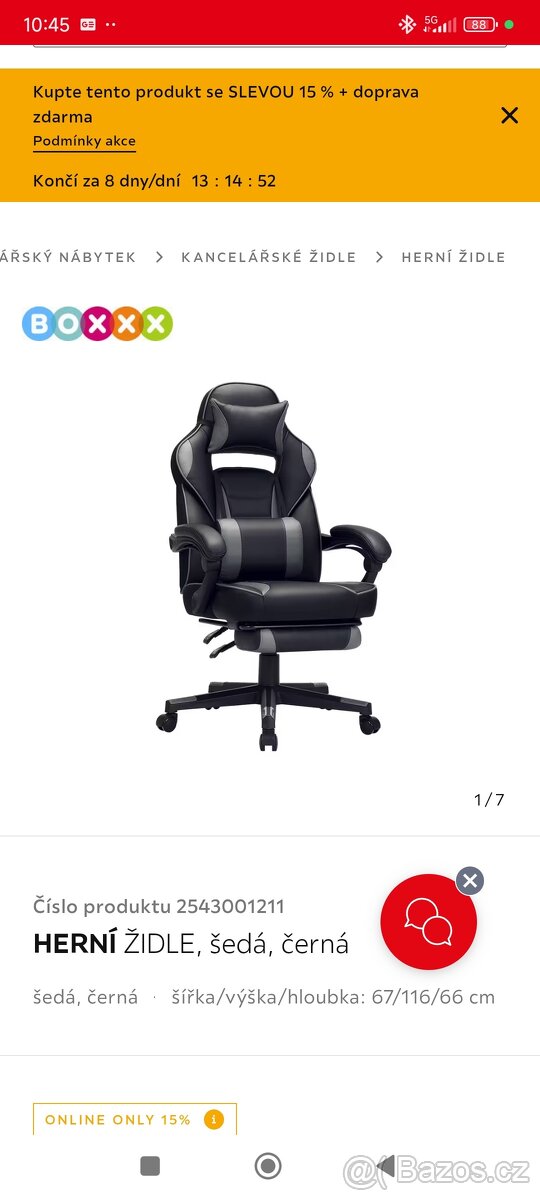 Herní křeslo kožené