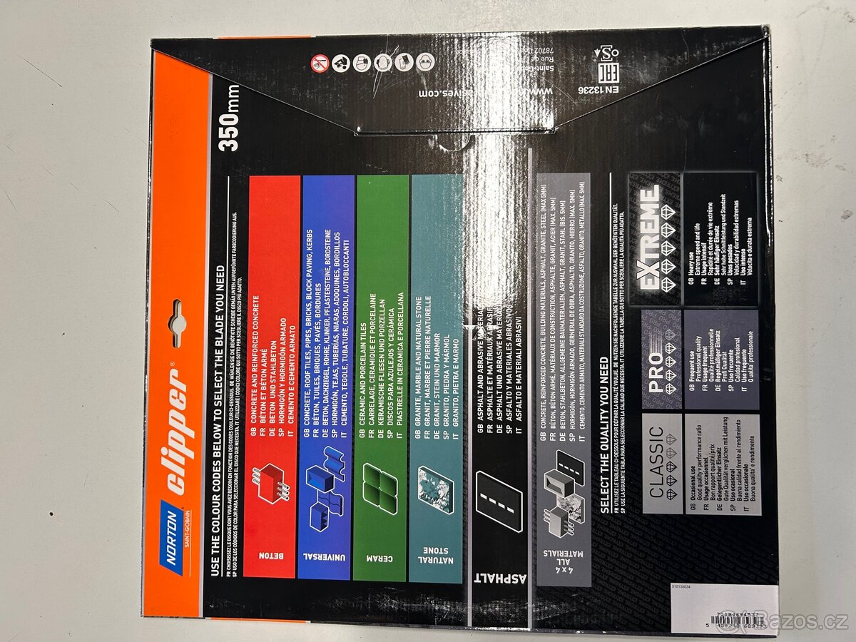 Řezný kotouč na beton + asfalt