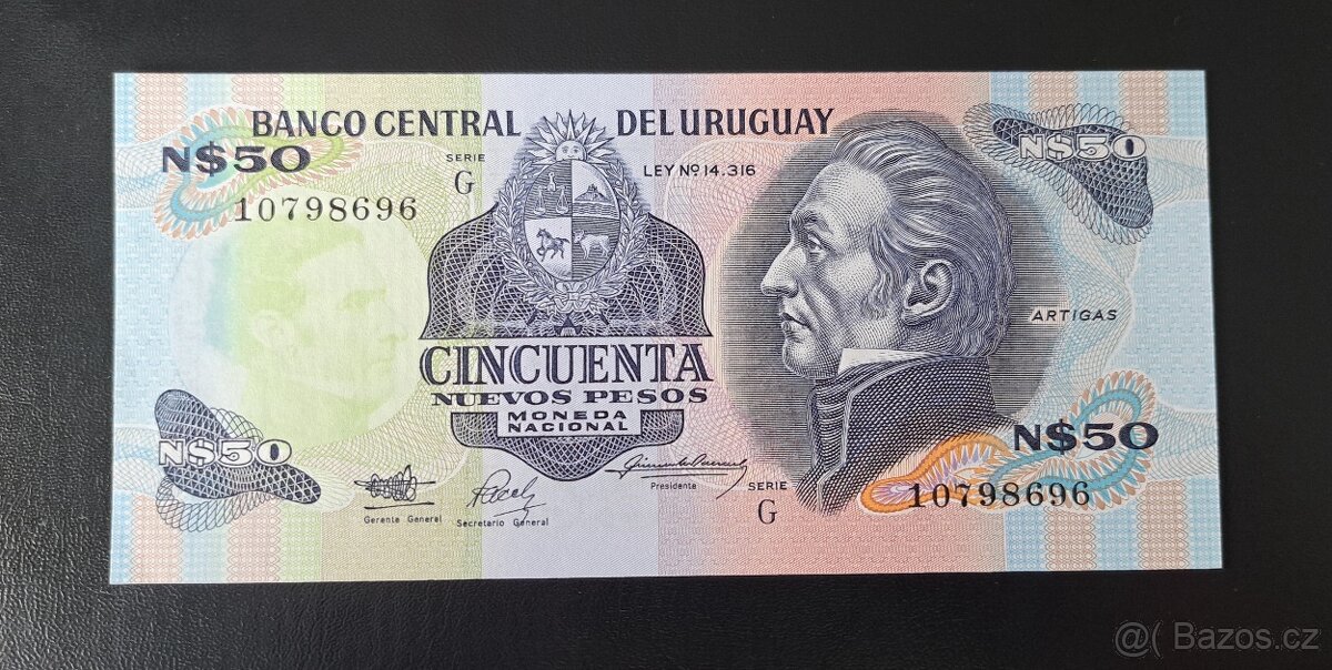 50 Pesos, Uruguay, UNC