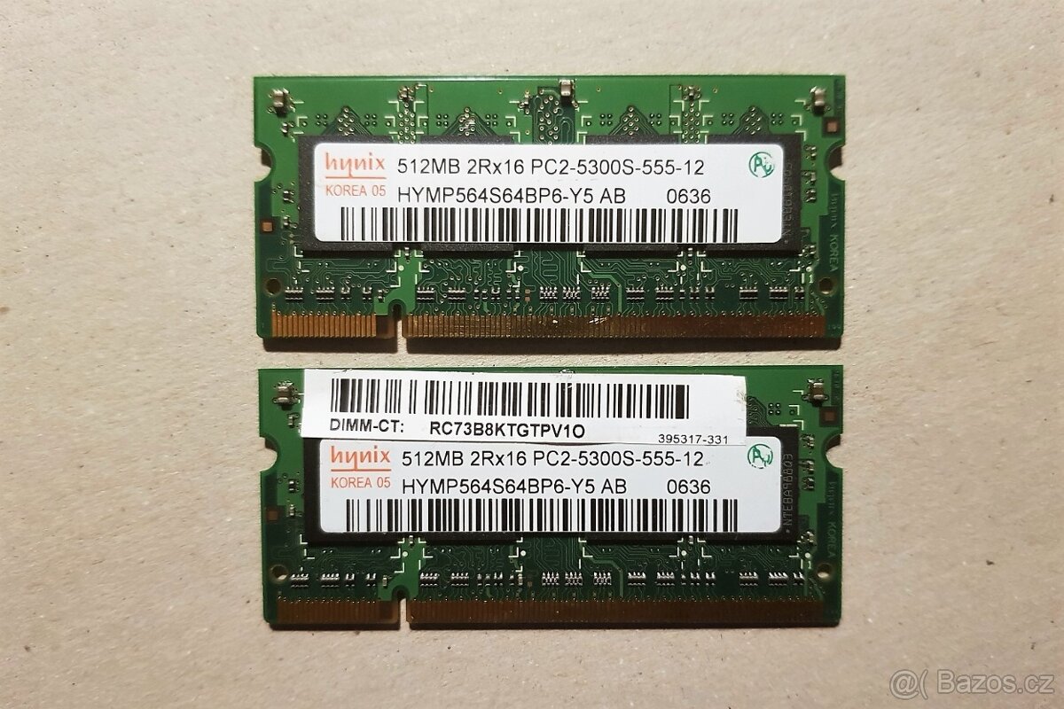 1GB RAM Hynix DDR2 pro NB