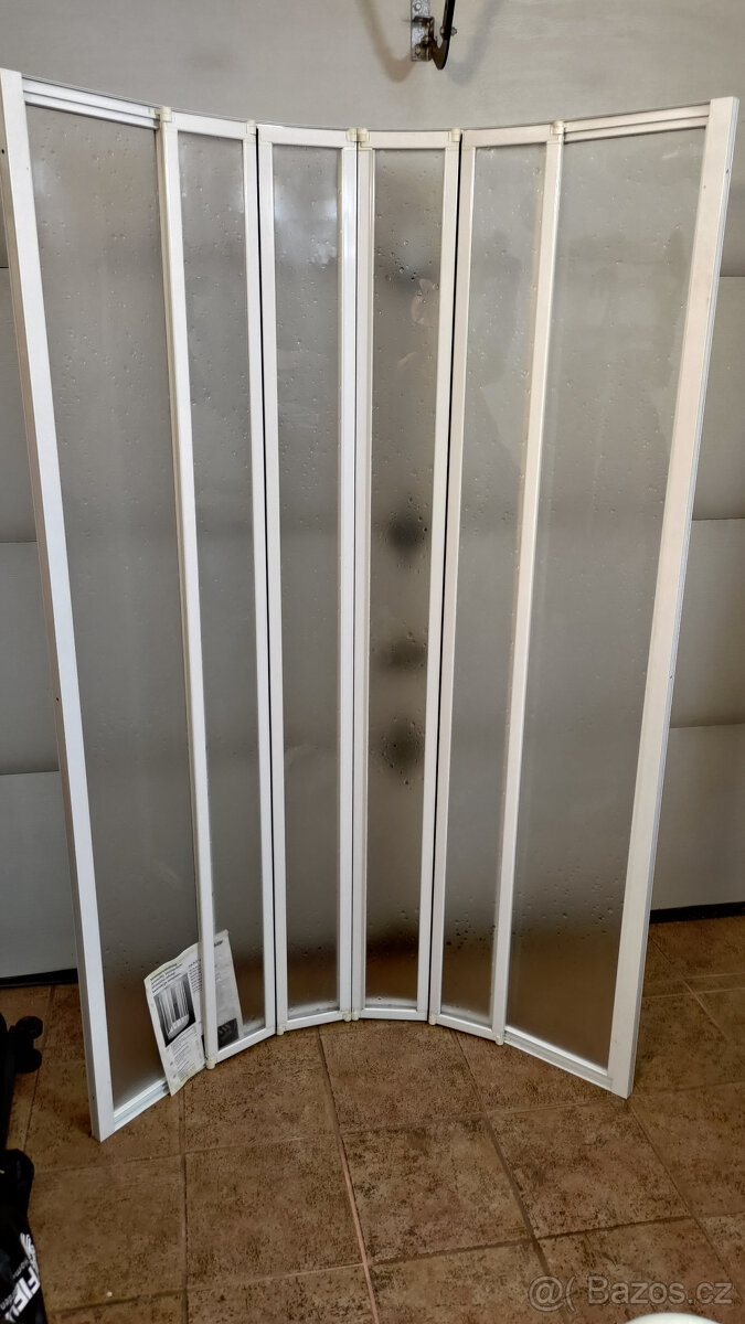 Sprchová zástěna čtvrtkruh 80 x 80