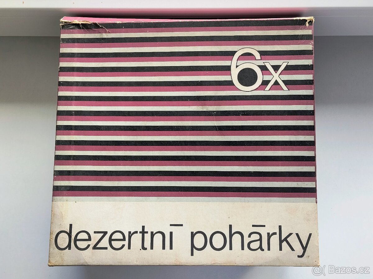 Starožitné dezertní pohárky