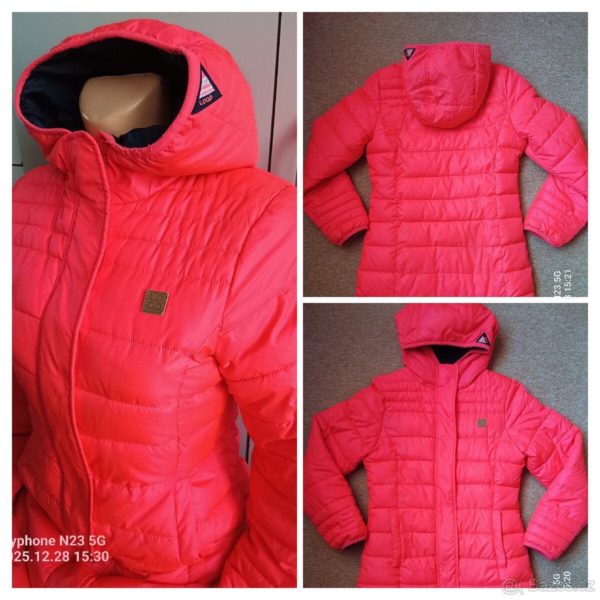 Zimní bunda-kabát neón zn."LOAP CITY" vel."146-152"