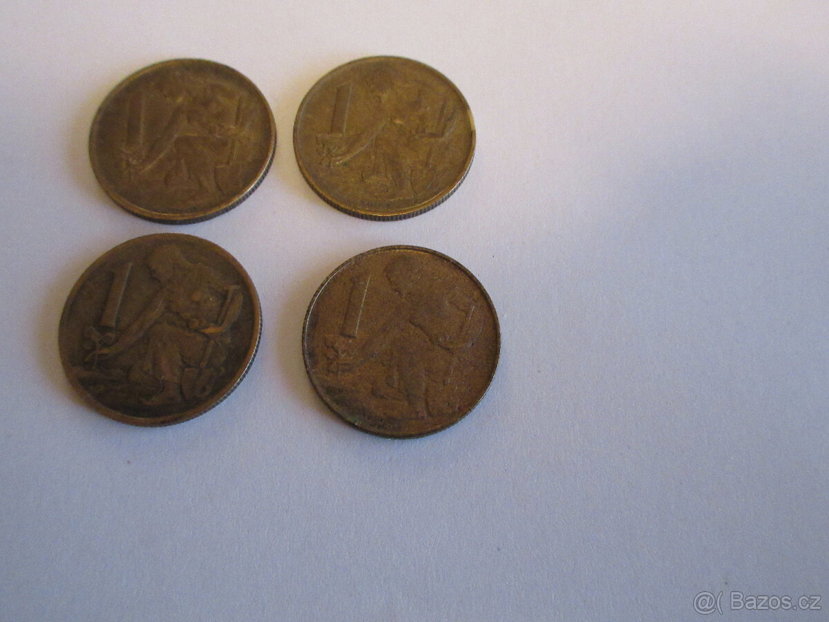 MINCE začínajícímu sběrateli- sada 4x 1Kč