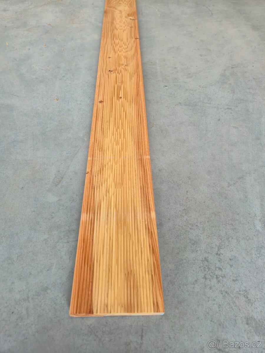 Terasová prkna - kanadský modřín, 27x143 mm, 519 Kč/m2