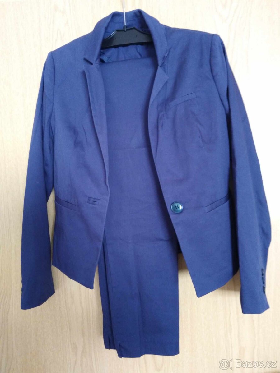 Sako a kalhoty modrá vel. 34