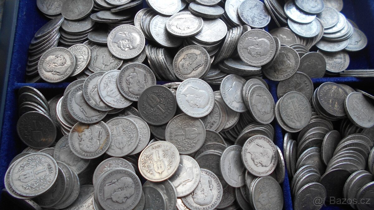 Stříbrné 1 Koruny Rakousko Uhersko František Josef I.