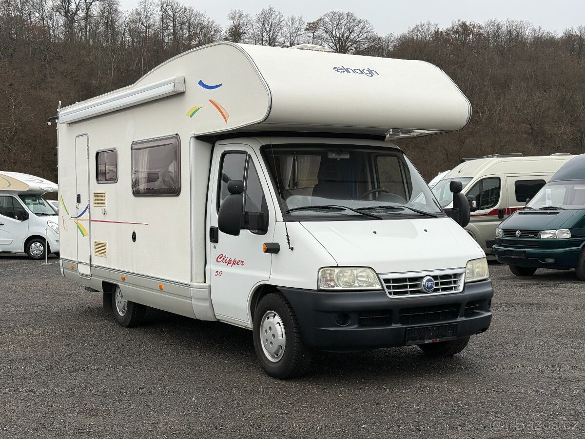 Obytné auto -Elnagh Clipper 50, 2.3 jtd, Efoy, držák kol