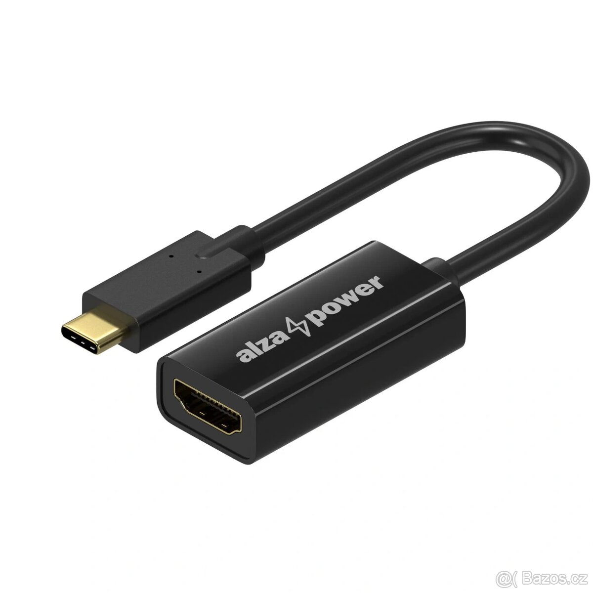 AlzaPower USB-C → HDMI 4K adaptér (0.15 m, černý) – TOP stav