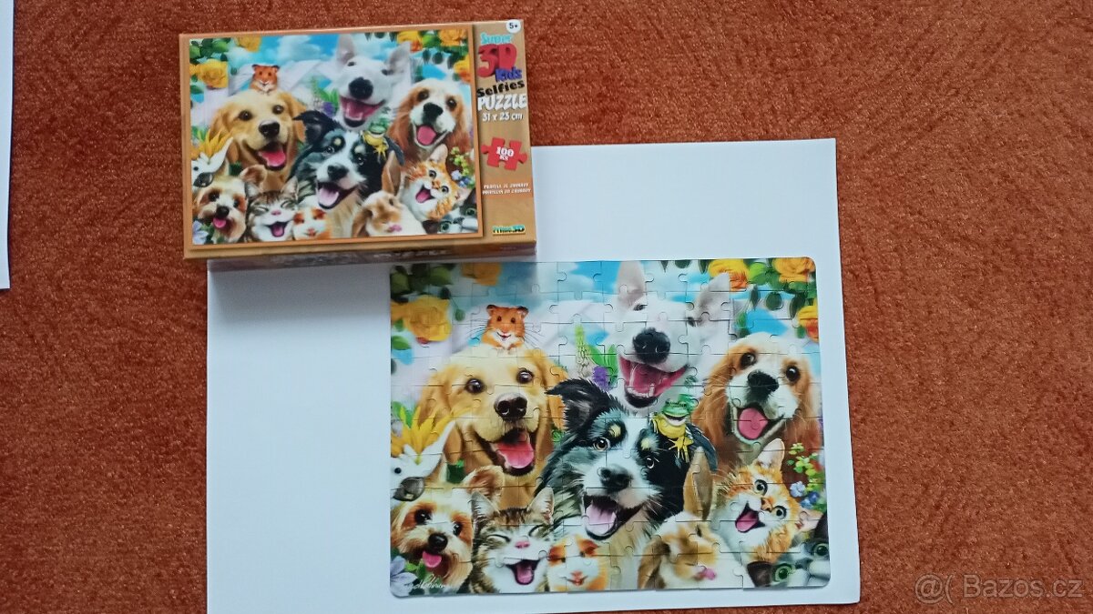 PUZZLE pro děti i dospělé ve 3D-4druhy
