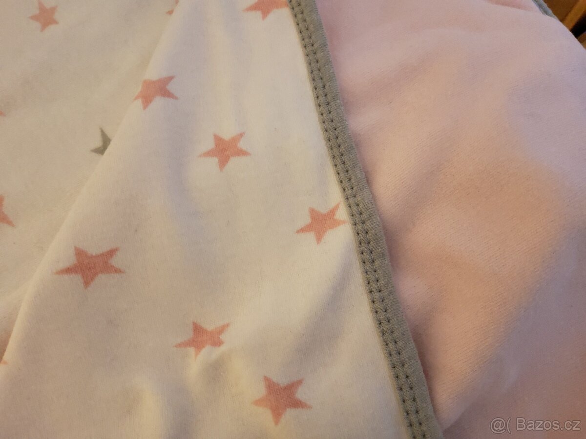 Růžová deka Ceba baby 90x100 cm