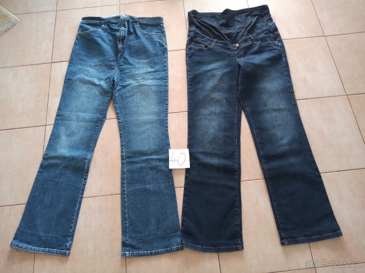 Těhotenské kalhoty, trika, džíny a podprsenka