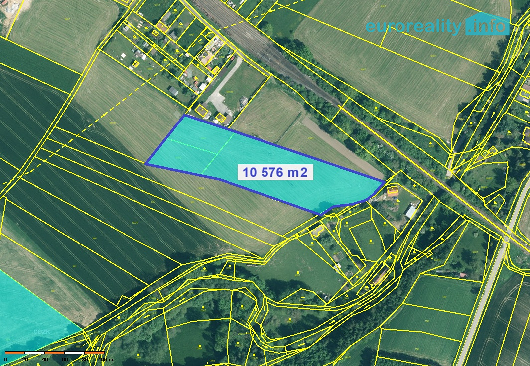 Prodej, stavební pozemek, 10 576 m2, Katovice