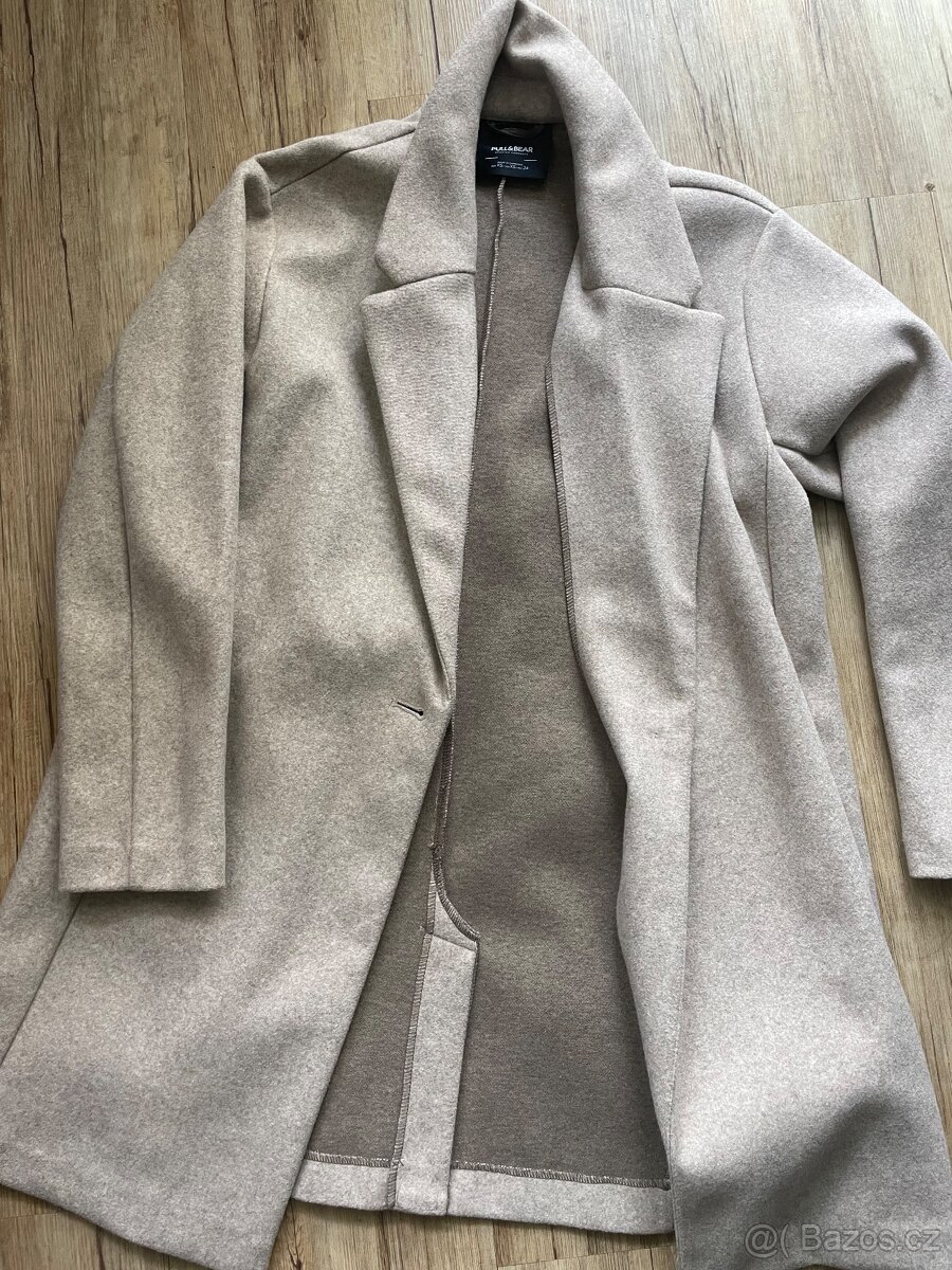 Béžový kabát dámský, zn.Pull&Bear, vel. S