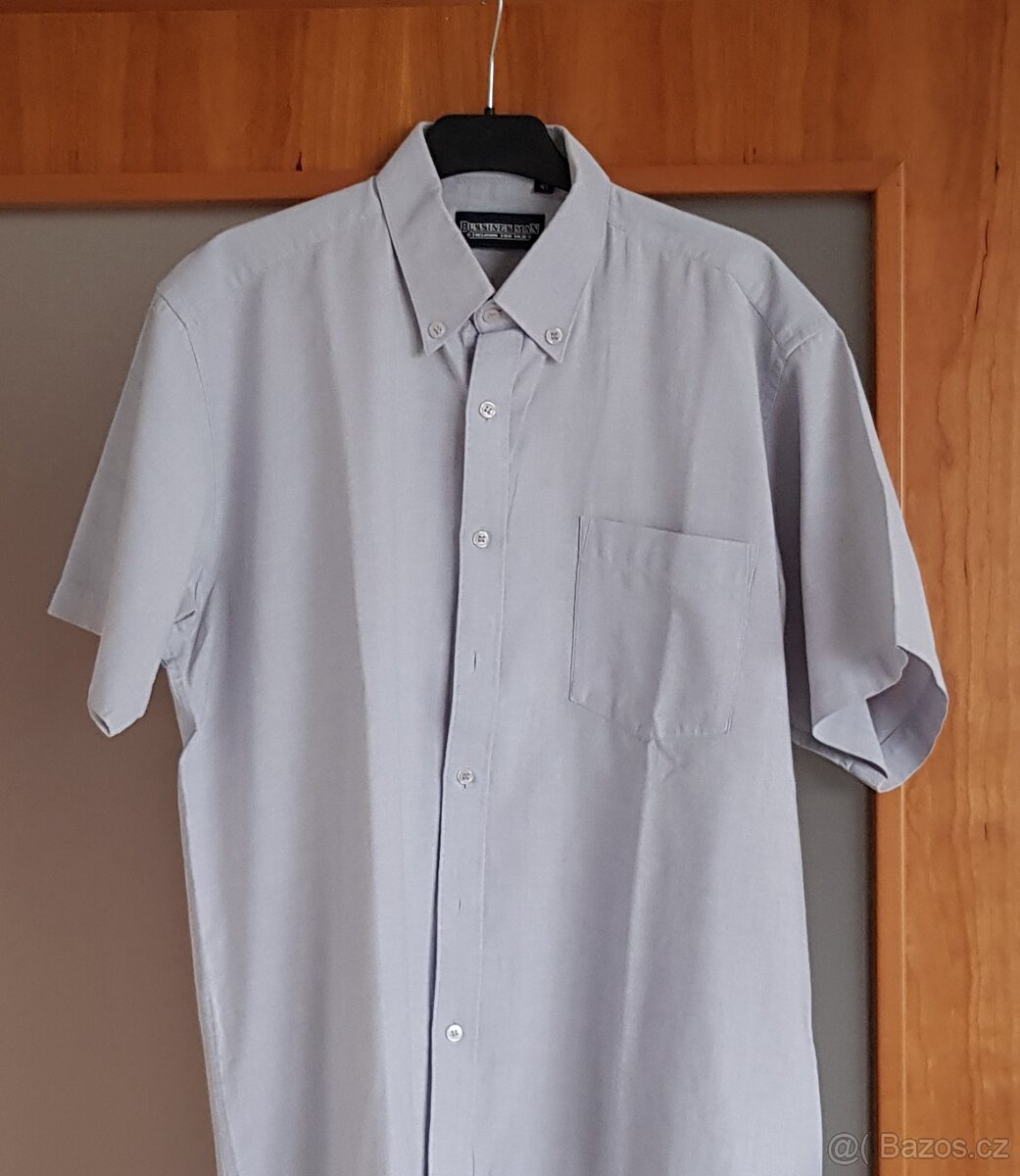 Košile s krátkým rukávem – světlá – Bussines Man