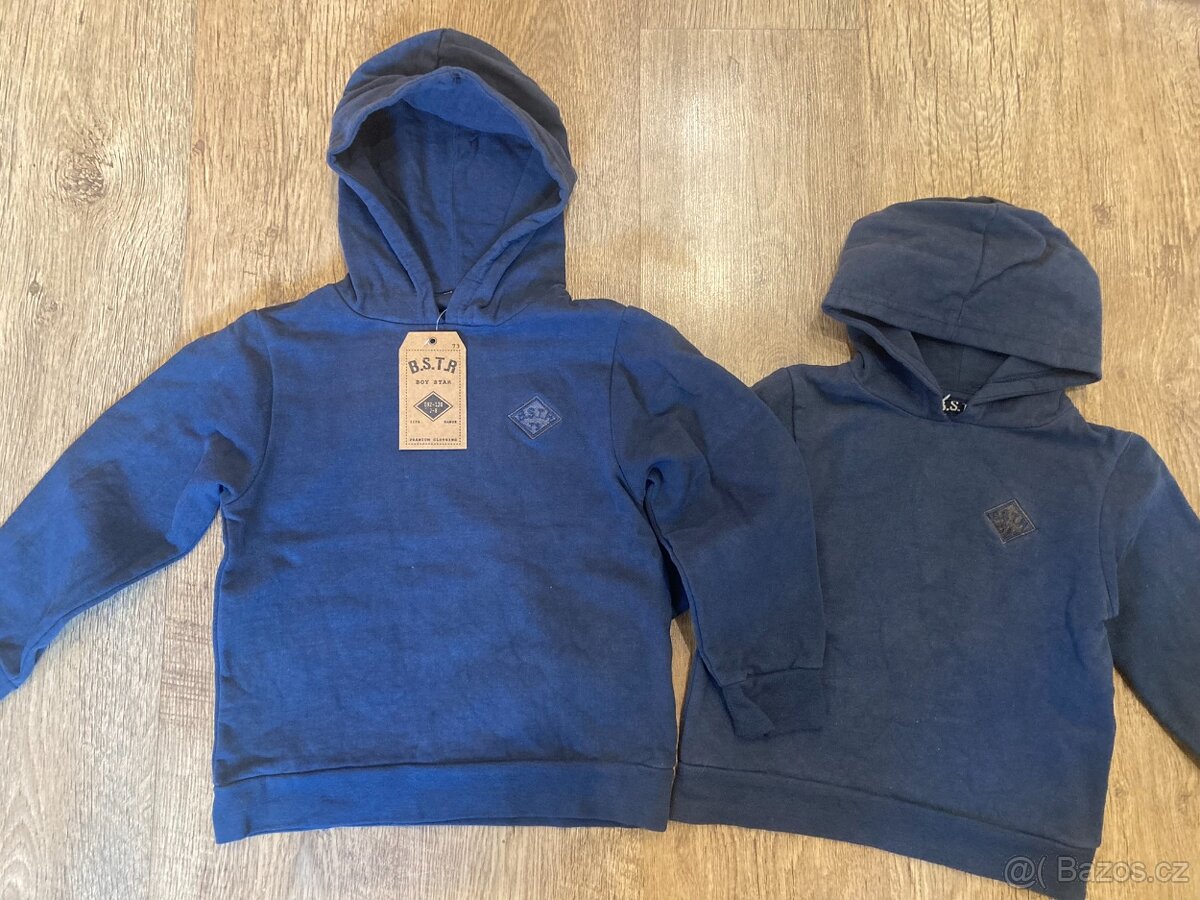 Nové nenošené bavlněné mikiny vel. 104 a 122