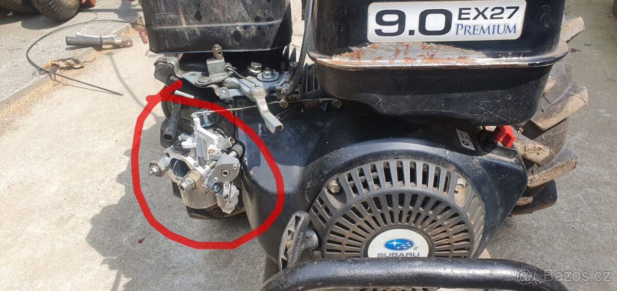 MF-70 čtyřtakt, přestavba na SUBARU 9HP