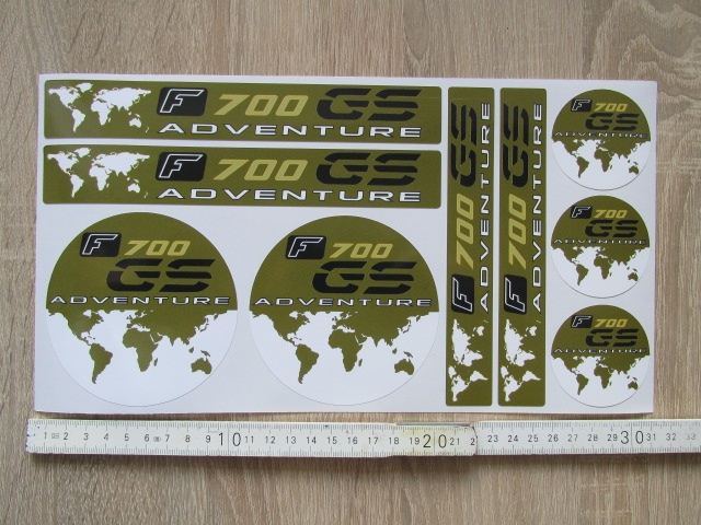 Samolepka sada tmavá BMW F700GS