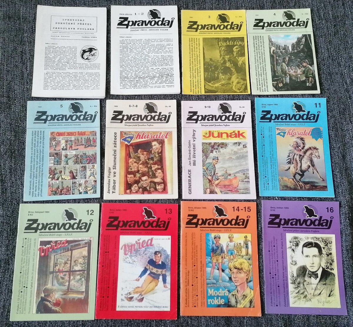 Jaroslav Foglar, Zpravodaj SPJF, 0-16