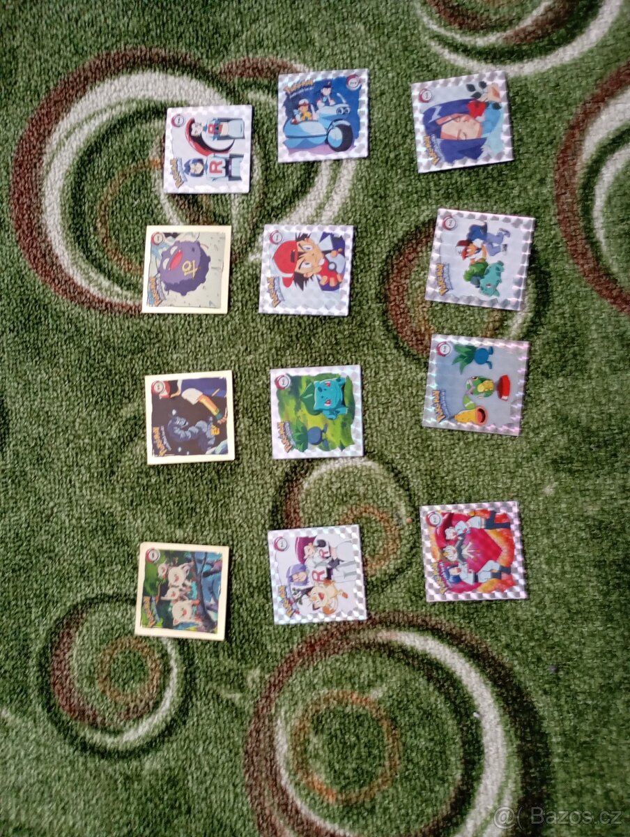 Sběratelské samolepky Pokémon Artbox 1999
