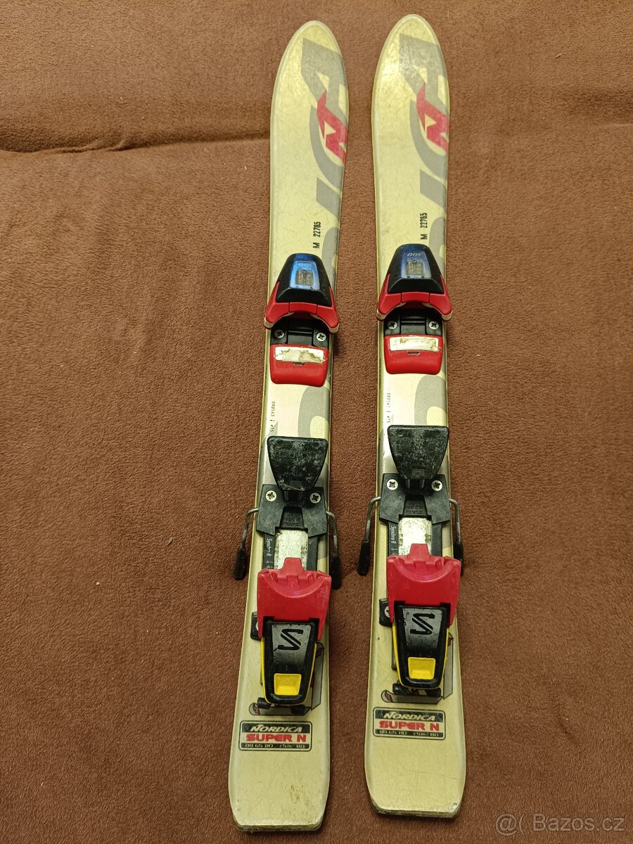 Dětské lyze Nordica 80cm s vázáním