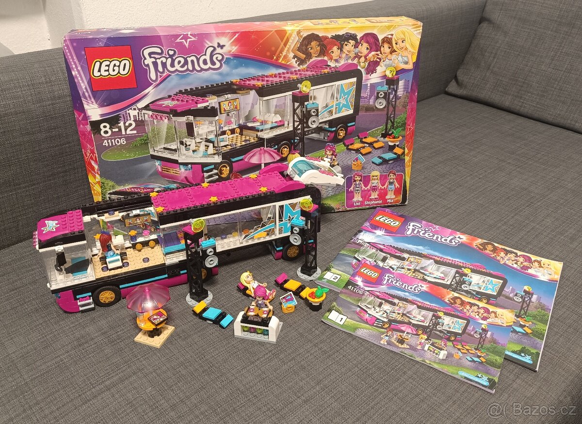 Lego friends 41106 Autobus pro turné popových hvězd