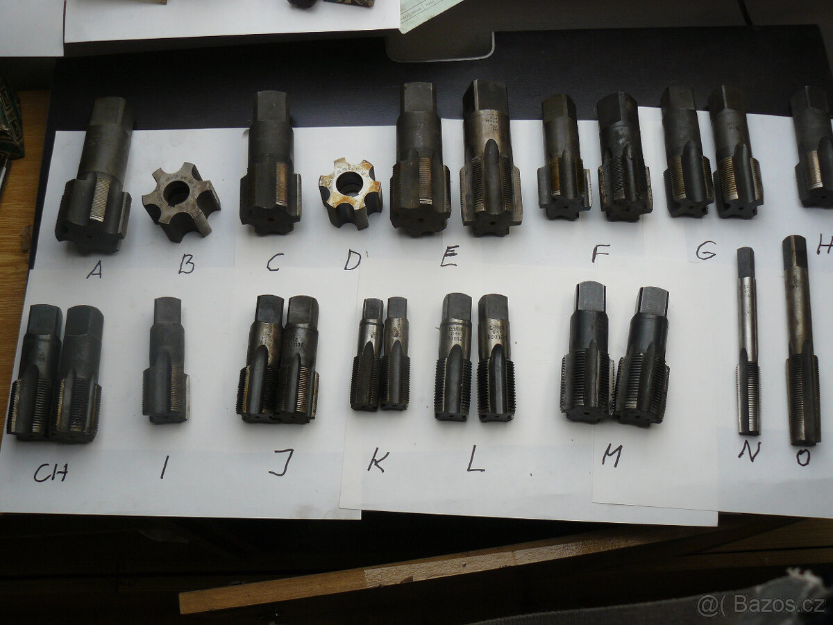 Závitníky větších rozměrů, nepoužité