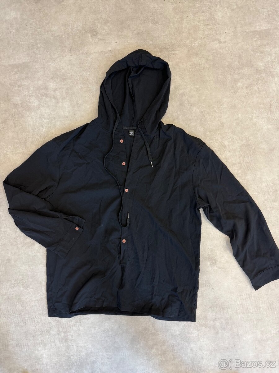 Cerna mikino-kapuce XXL