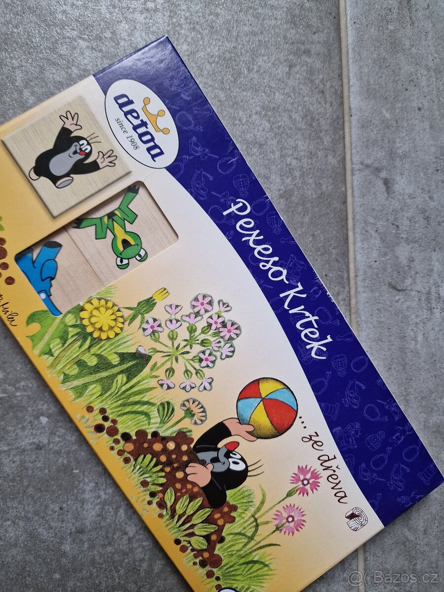 Prodám dřevěné pexeso Krteček