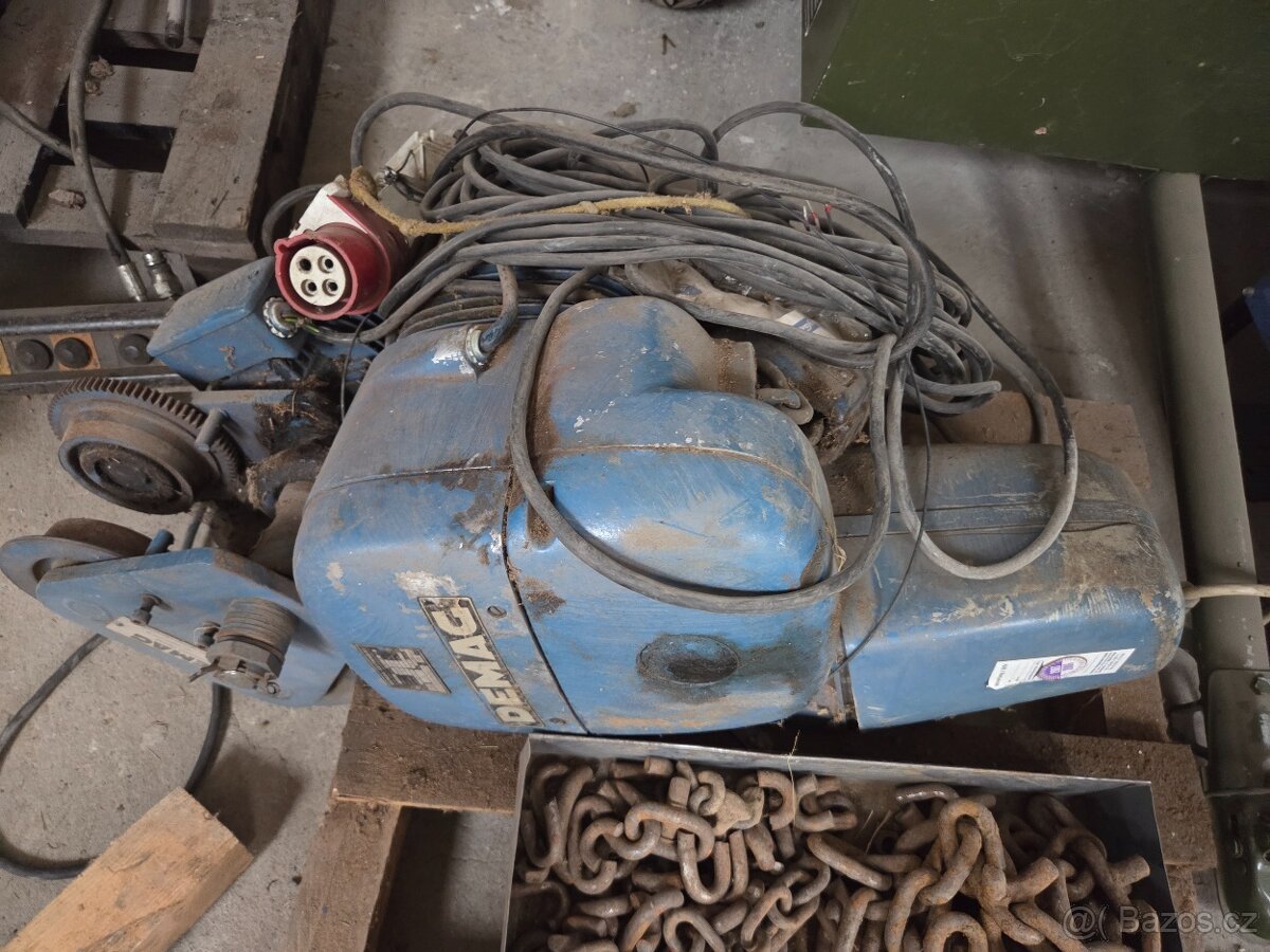 Elektricky řetězový kladkostroj demag pk10 2000kg