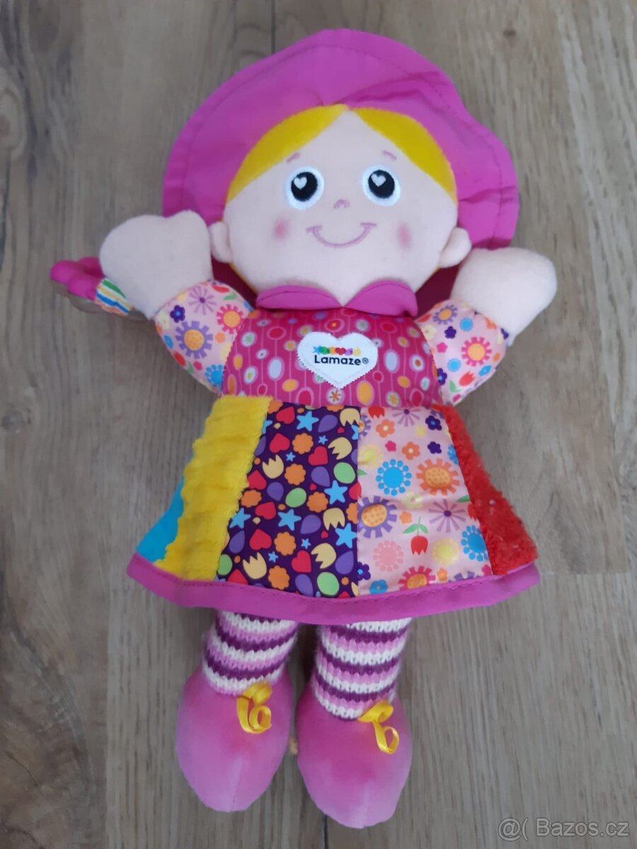 Hadrová panenka Lamaze s chrastítkem