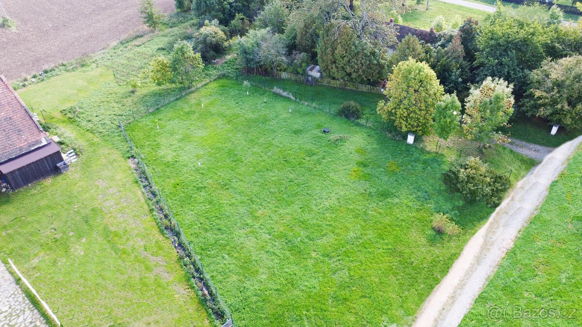 Stavební pozemek 1245 m² – Bystřice u Benešova