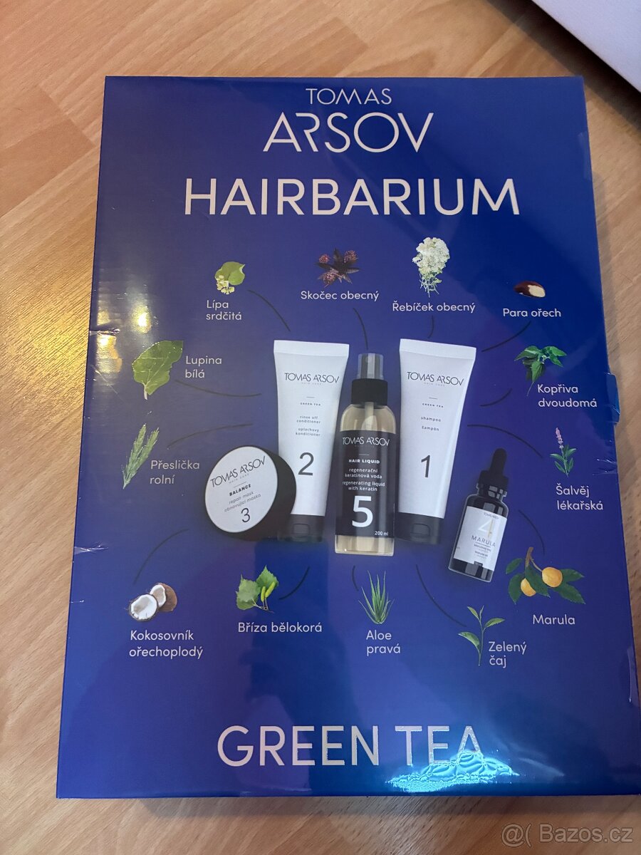 Tomas Arsov HAIRBARIUM Green Tea – dárková sada, úplně nová,