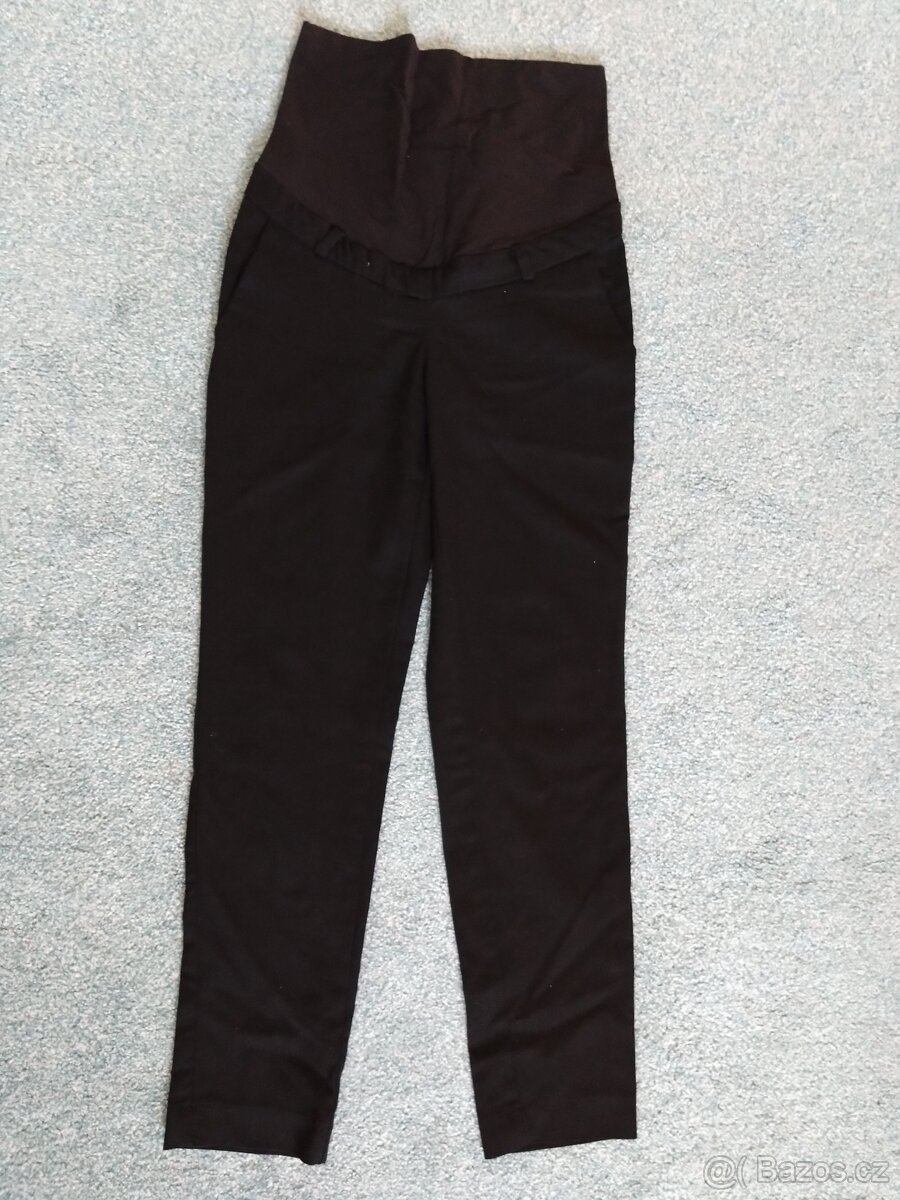 Těhotenské společenské kalhoty 36/38