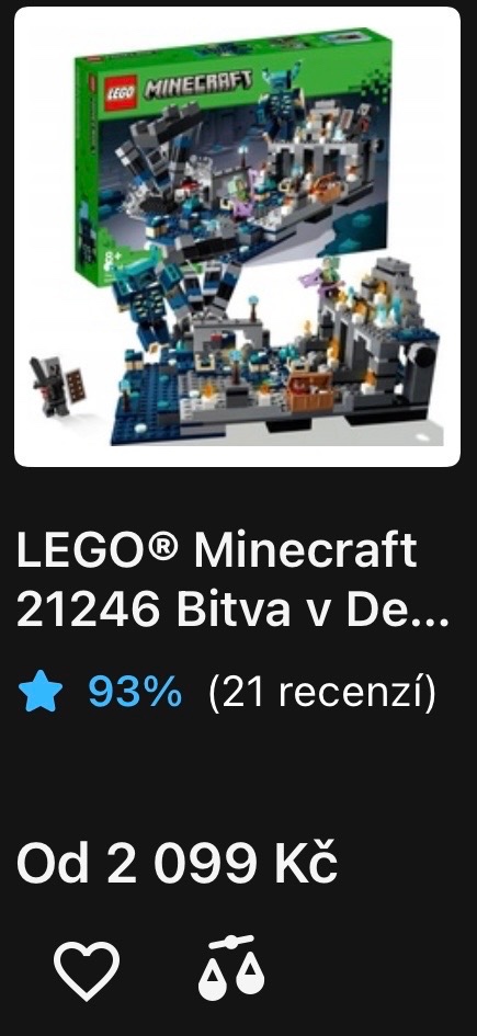 MINECRAFT 21246 The Deep Dark Battle + zdarma příručka