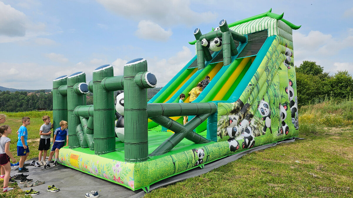 Skákací hrad, nafukovací skluzavka