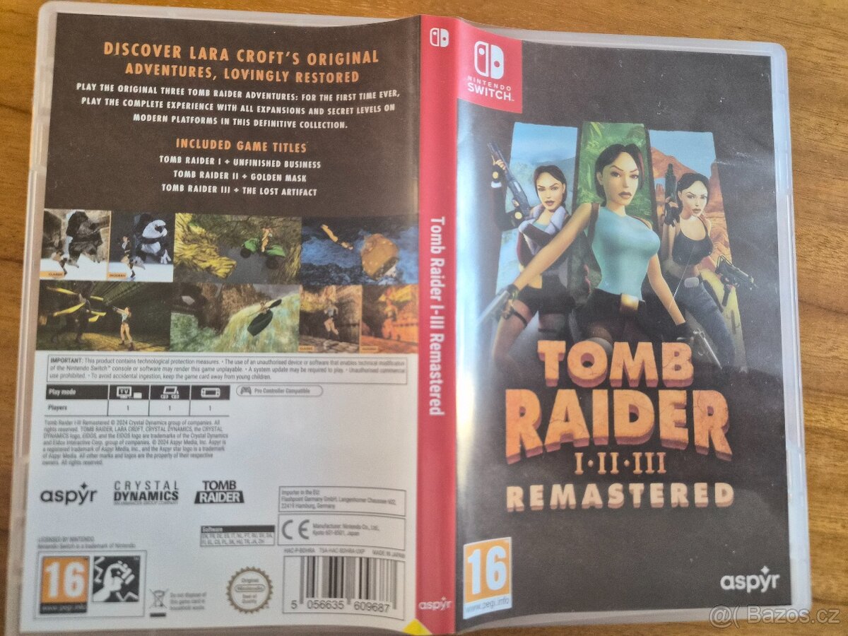 Tomb Raider I-II-III Remastered na Nintendo Switch