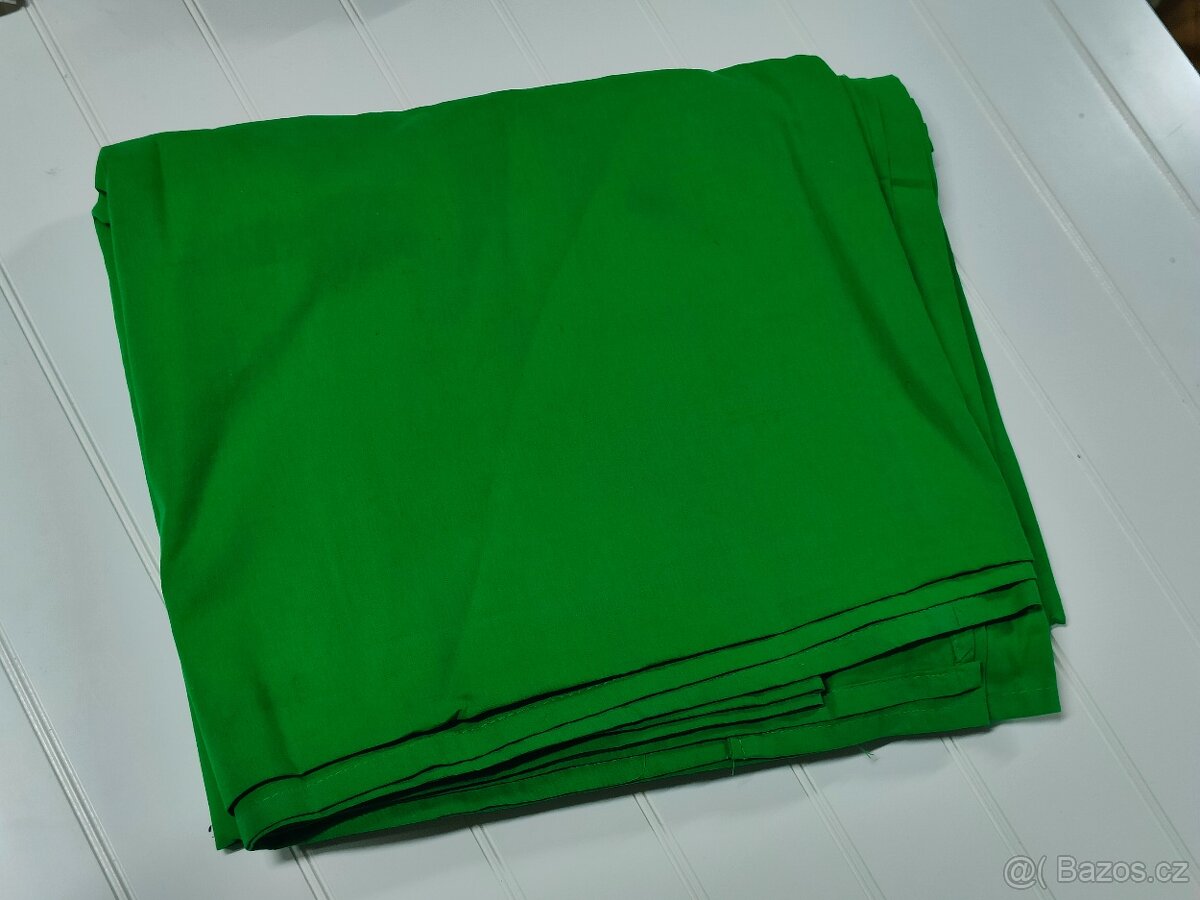 Zelené klíčovací pozadí - látkové (bavlněné), 260x300cm
