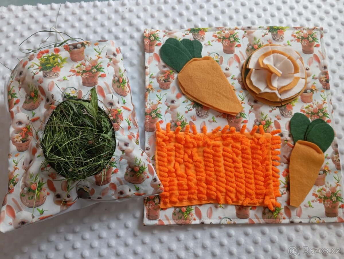 látkový seník,čmuchací kobereček