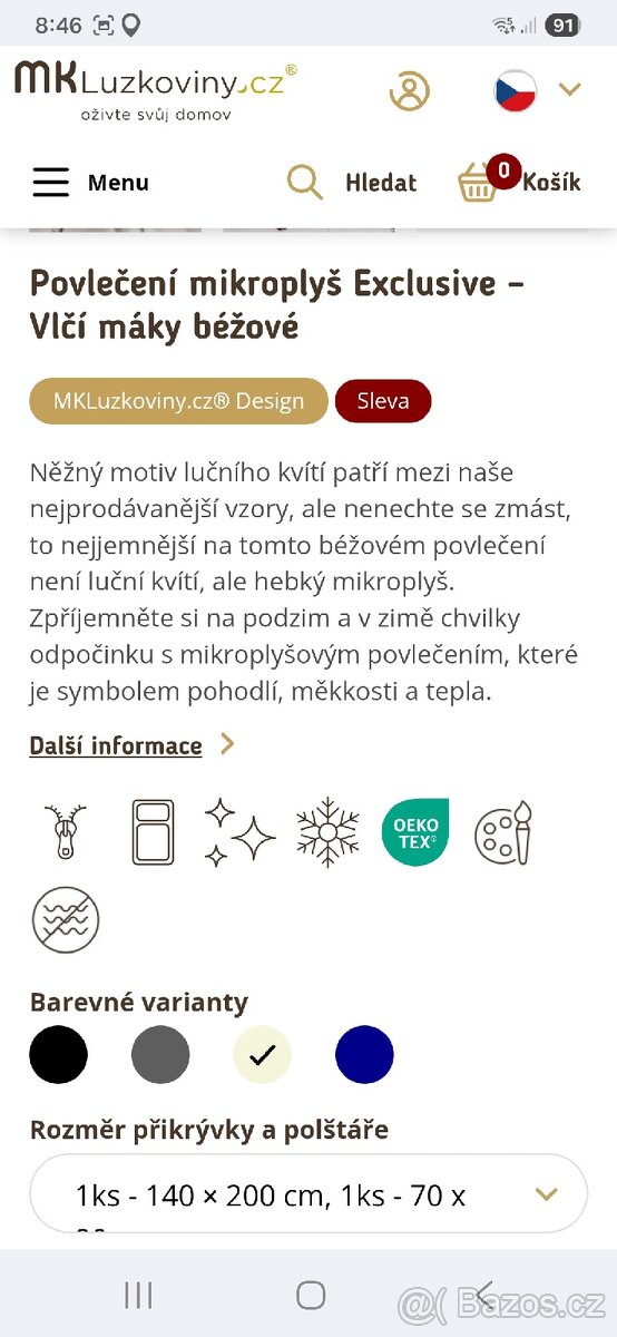 Nové povlečení mikroplyš.