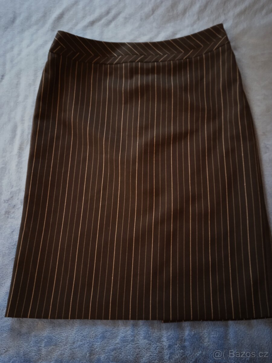 Černá sukně s bílými proužky, zn. Florence + Fred