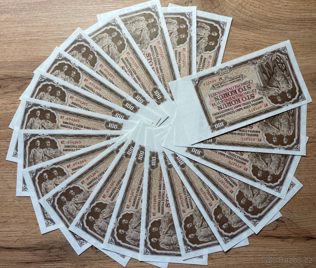 100 kčs 1953 UNC NEJLEVNĚJŠÍ