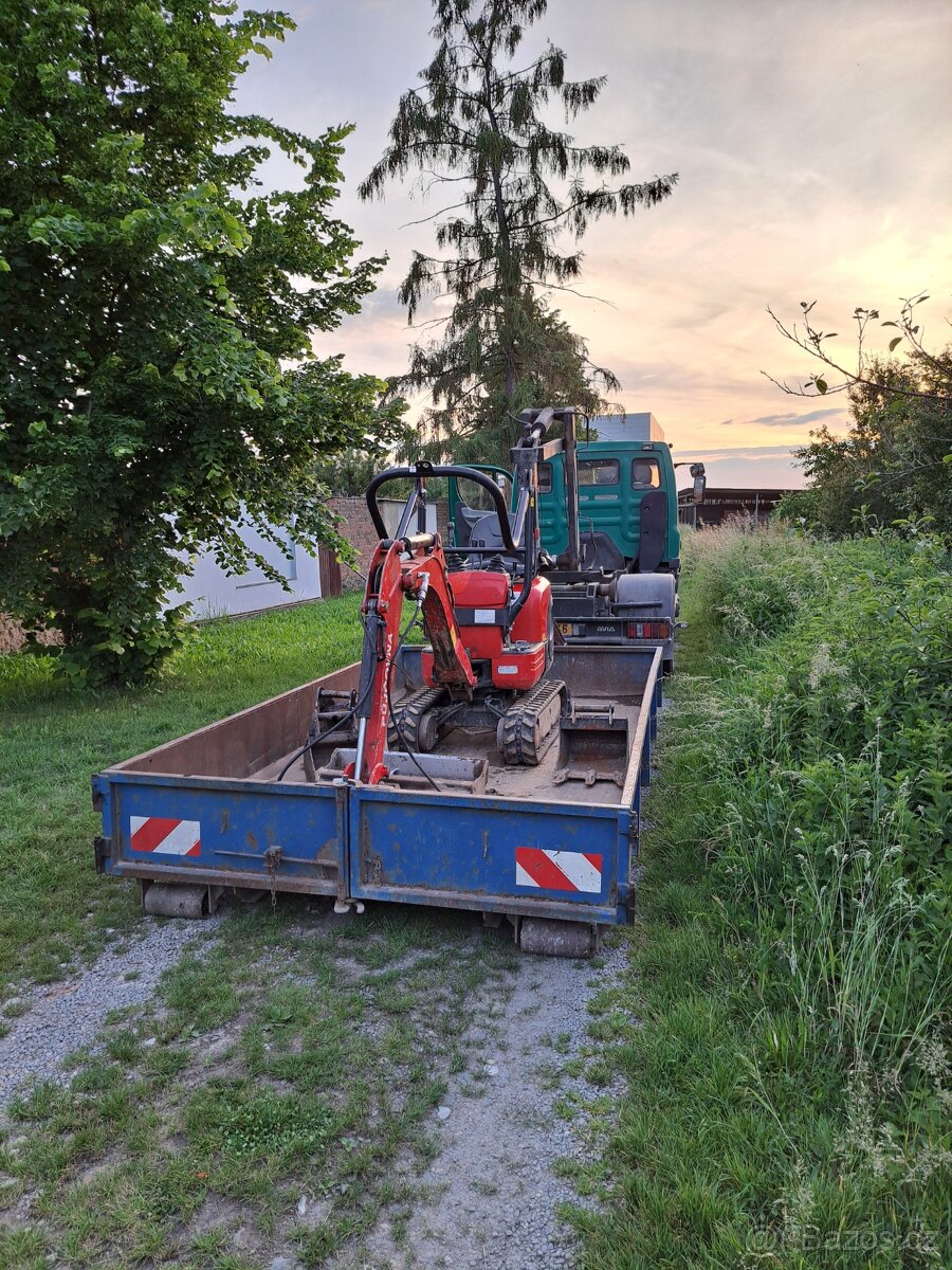Pronájem minibagru KUBOTA K008-3
