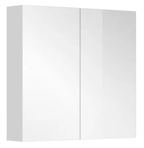 Zrcadlová galerka, bílá 80x70x14cm