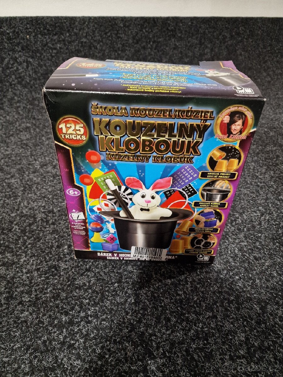 Prodám hru Kouzelný klobouk - nový, chybí kroužky