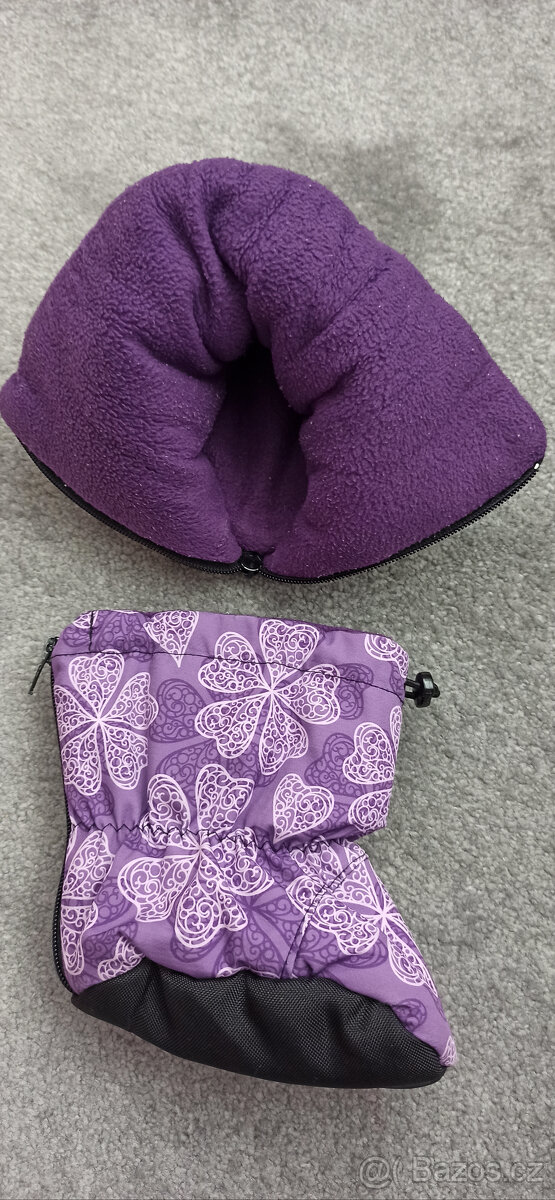 Zimní capáčky do kočárku nebo nosítka