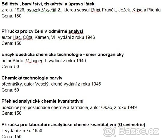 Odborné učebnice CHEMIE